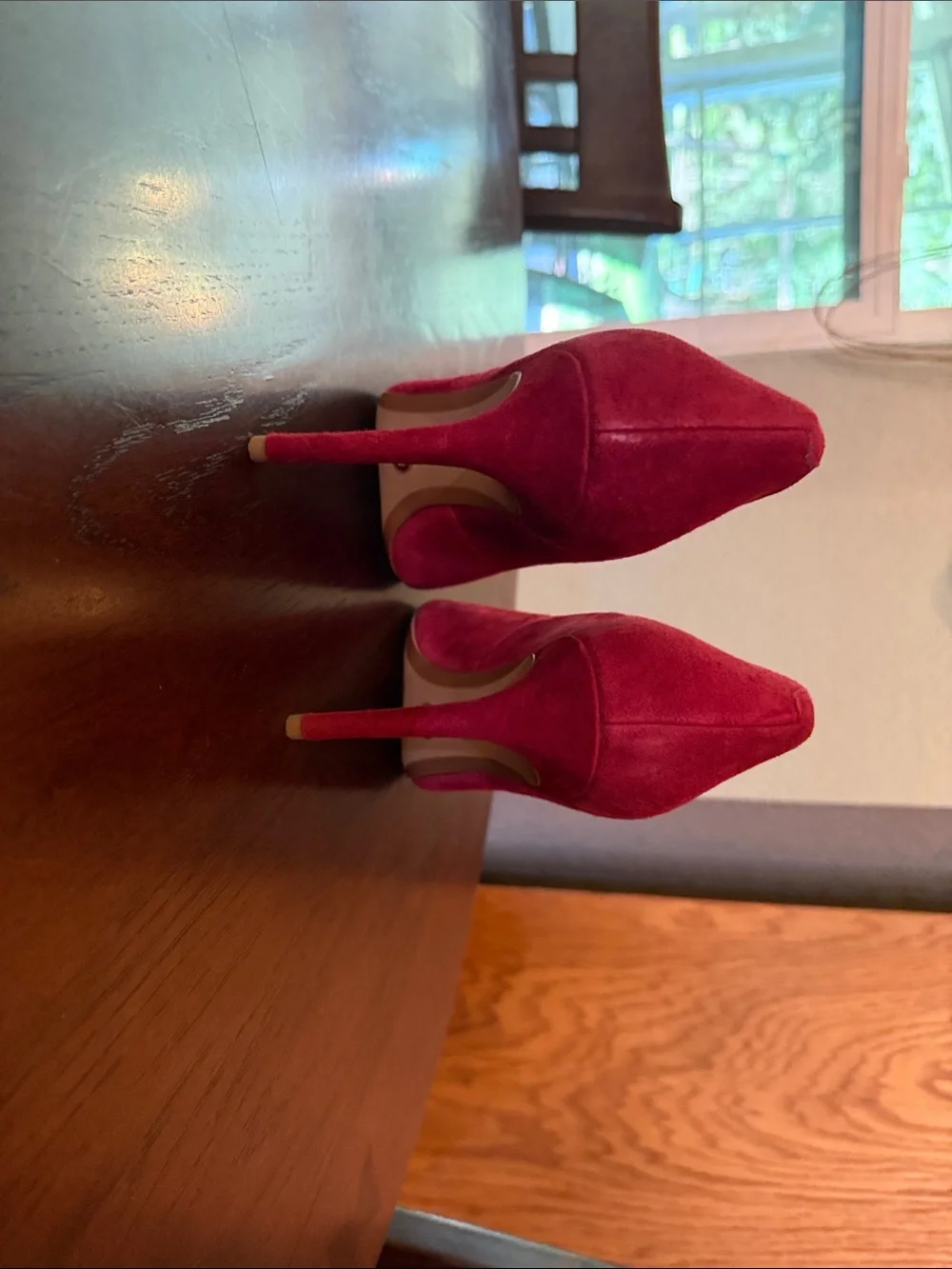 Michael Kors - Classic Red Suede Pointed-Toe Stiletto Pumps